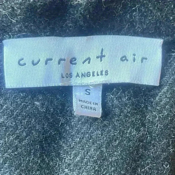 Anthropologie Current Air Grey Herringbone Peplum Jacket - Picture 9 of 15